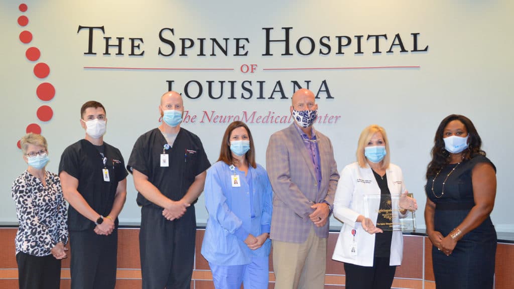 Spine Hospital of Louisiana Accepts 2020 Hospital of the Year Honor